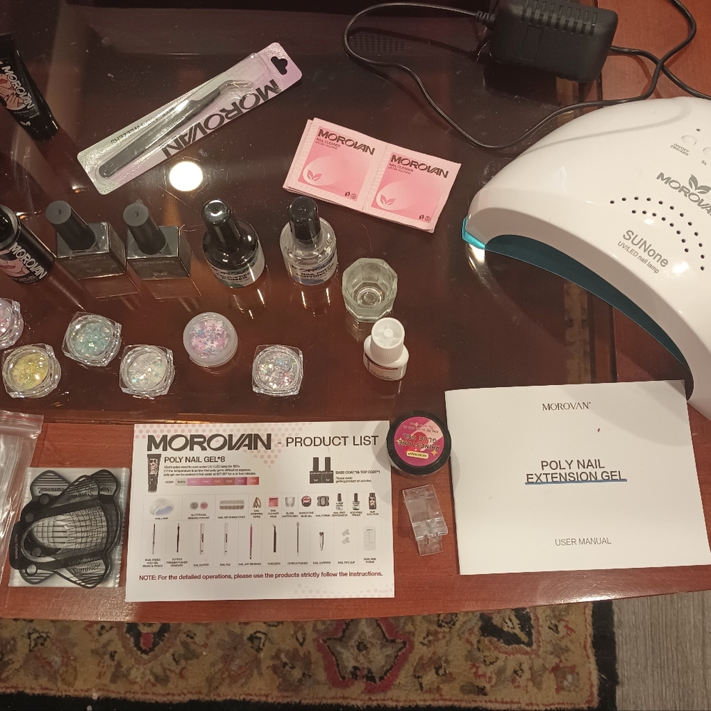 Morovan Poly Gel Nail Extensions Kit Plus Extras